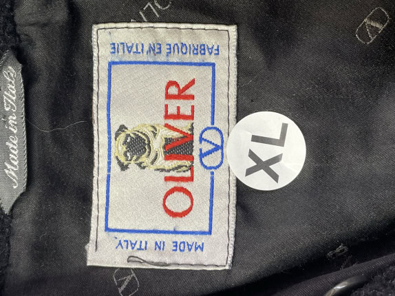 1980s OLIVER HERRINGTON COAT BLACK MEN PRE OWNED XL