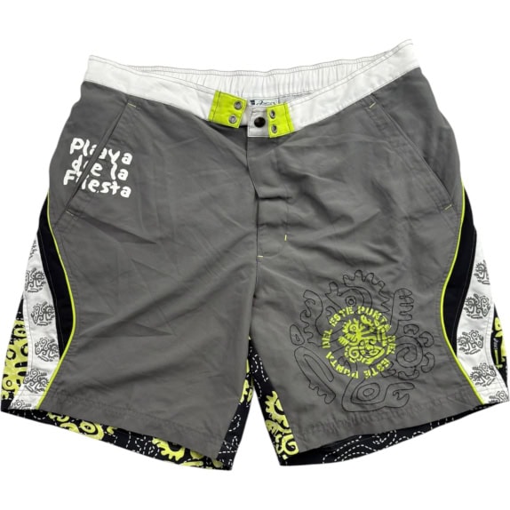 OLYMPIA Costume shorts graphic grigio da uomo usato