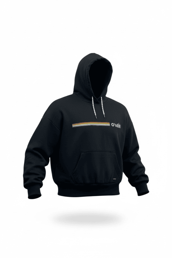 Felpa con cappuccio da donna O\'NEILL stile vintage surf con logo nera L