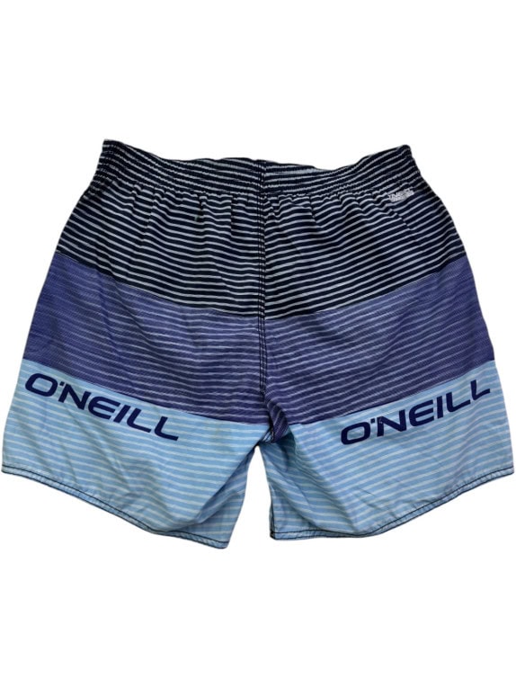 O\'NEILL SWIM SHORTS STRIPED BLUE MEN PRE OWNED M