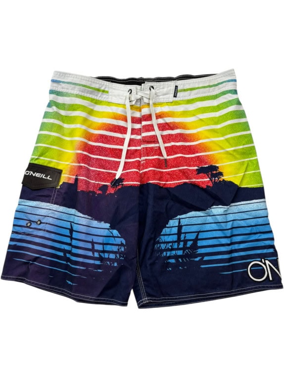 ONEILL BOARD SHORTS GRAPHIC MULTICOLOR MENS PRE OWNED M