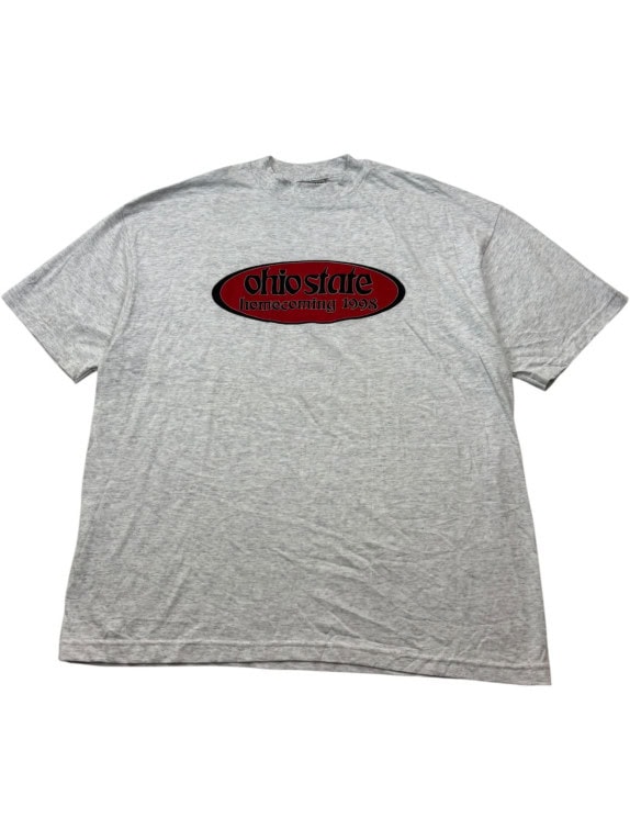 ONEITA MAGLIETTA GRAFICA VINTAGE COLLEGIATE GRIGIO UNISEX PRE OWNED XXL