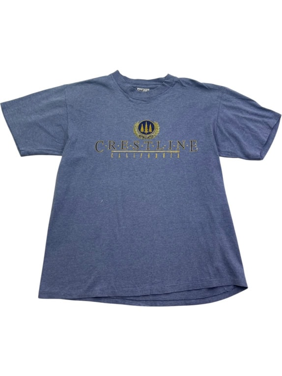 ONETITA GRAPHIC TEE VINTAGE WASHED BLUE UNISEX PRE OWNED L