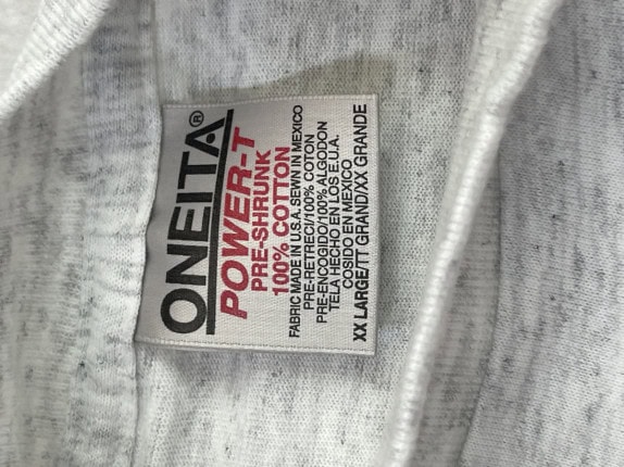 90s ONIETA POWER T ΓΚΡΙ ΓΡΑΦΙΚΟ ΑΝΤΡΙΚΟ PRE OWNED XXL