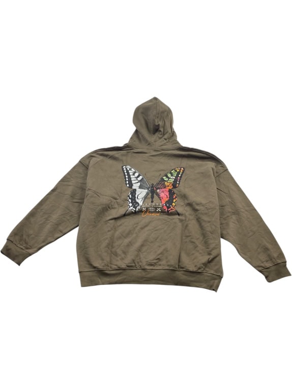 Only & Sons Φούτερ Hoodie Casual Graphic Λαδί Ανδρικό XXL