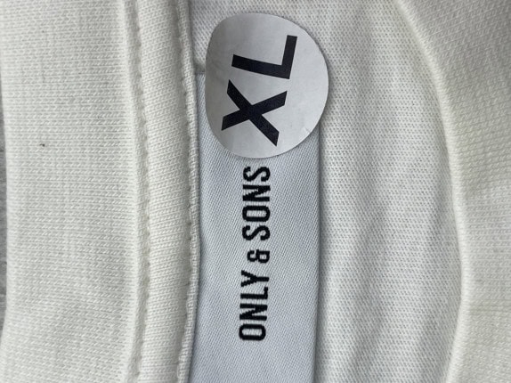 ONLY & SONS T SHIRT GRAPHIC BIANCO UOMO PRE OWNED XL