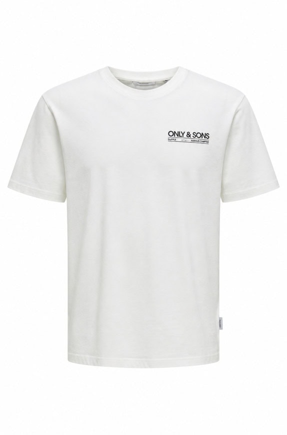 ONLY & SONS T SHIRT GRAPHIC BIANCO UOMO PRE OWNED XL
