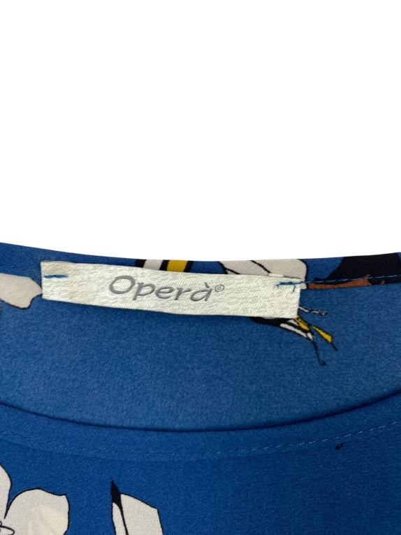Operà Fashion Blusa da donna con stampa floreale blu da donna M