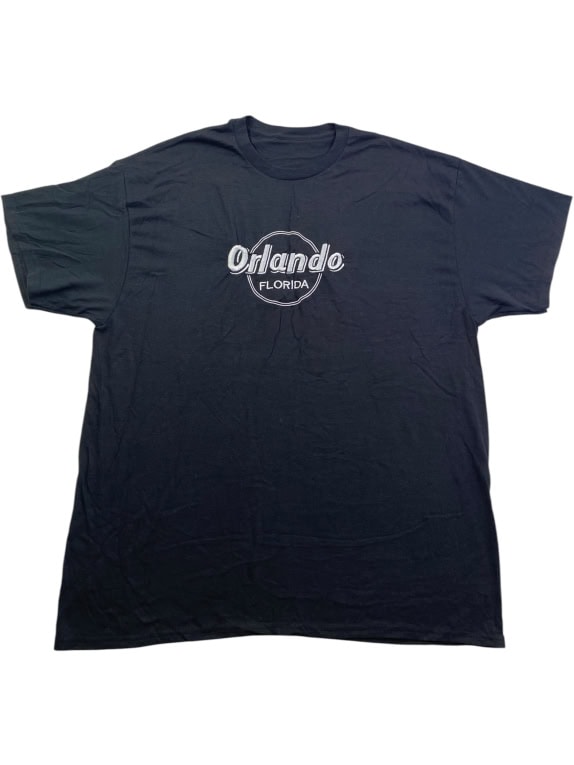 ORLANDO FLORIDA T-SHIRT LOGO ΜΑΥΡΟ UNISEX XL