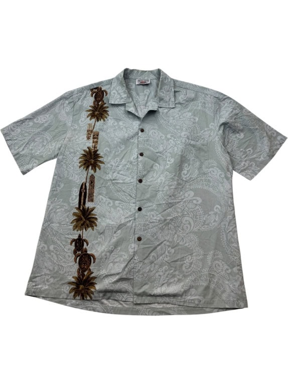 PACIFIC LEGEND ΠΟΥΚΑΜΙΣΟ HAWAIIAN ΠΡΑΣΙΝΟ ΑΝΤΡΙΚΟ PRE OWNED XL