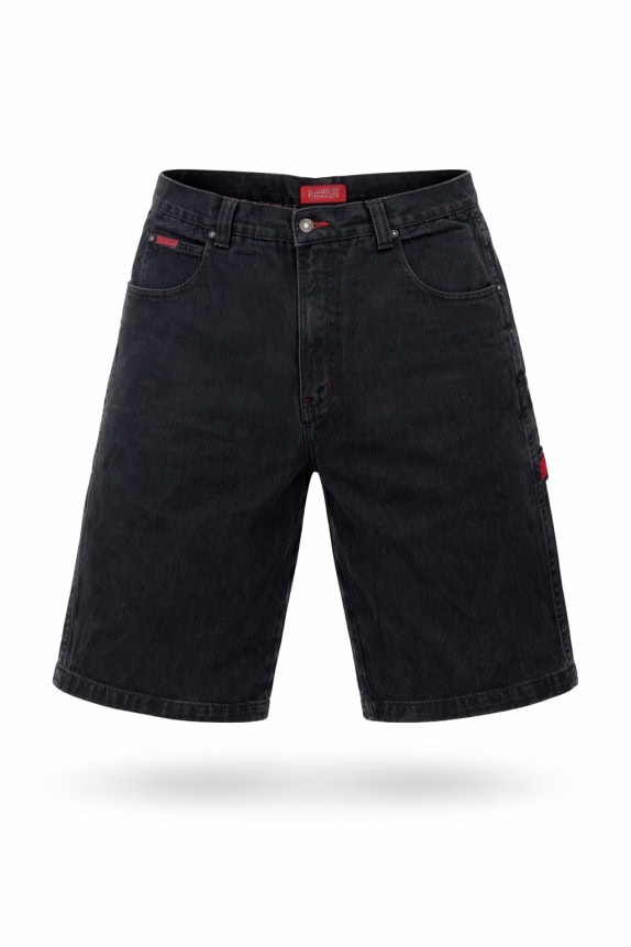 PACO SPORT SHORTS DENIM VINTAGE NERO UOMO PRE OWNED L