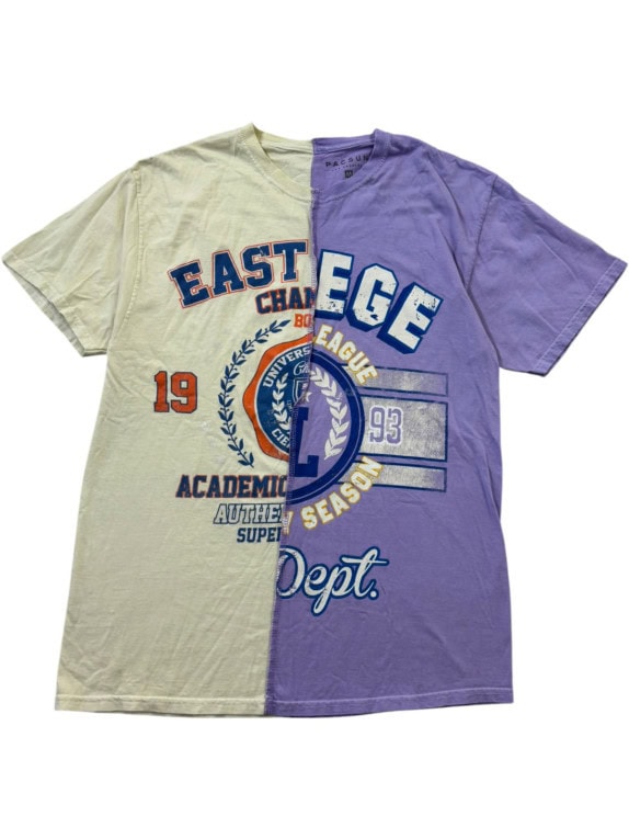 PACSUN ΓΡΑΦΙΚΟ T SHIRT COLLEGIATE LILAC ΑΝΤΡΙΚΟ PRE OWNED M