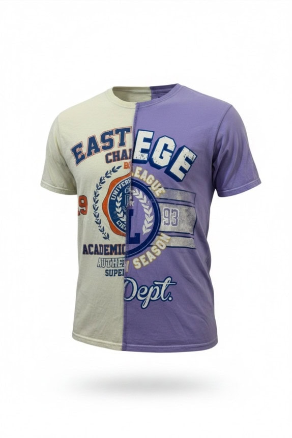 PACSUN ΓΡΑΦΙΚΟ T SHIRT COLLEGIATE LILAC ΑΝΤΡΙΚΟ PRE OWNED M