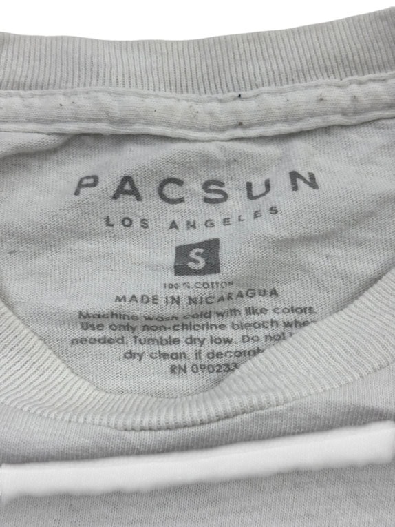 PACSUN T SHIRT GRAFICA RACING GRIGIA UOMO PRE OWNED S