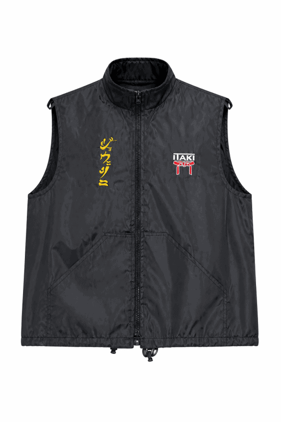 2000s ITAKI BODYWARMER VINTAGE BLACK MEN PRE OWNED S