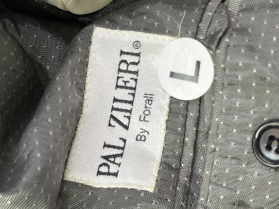 PAL ZILERI GIACCA BLAZER MOTIVO GRIGIO UOMO PRE OWNED L