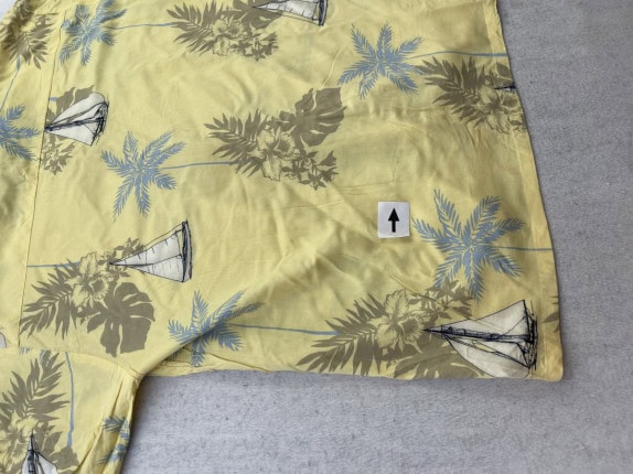 PURITAN TROPICAL SHIRT YELLOW MEN PRE OWNED L
