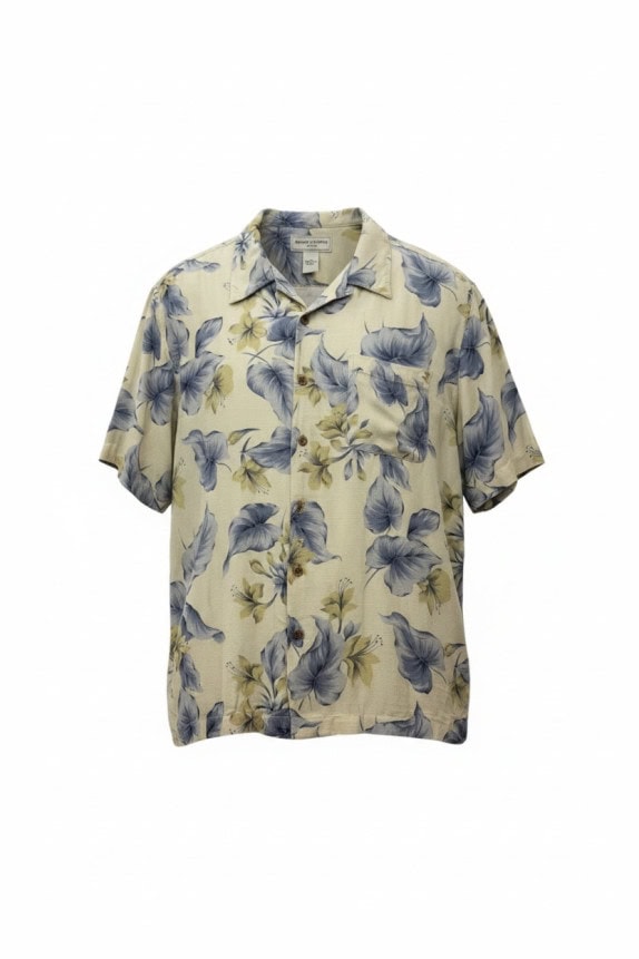 PARADISE COLLECTION CAMICIA FLORAL BEIGE UOMO PRE OWNED L