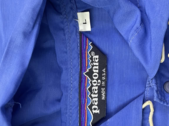 1990s PATAGONIA ANORAK BLU UOMO PRE OWNED L