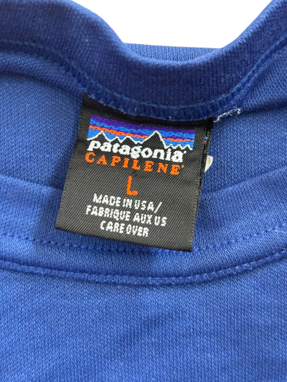 PATAGONIA CAPILENE ΜΠΛΟΥΖΑ ΜΑΚΡΥΜΑΝΙΚΗ 90s ΜΠΛΕ UNISEX L
