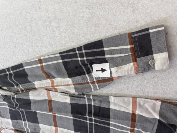 PATAGONIA CAMICIA CHECKED NERO GRIGIO UOMO PRE OWNED M