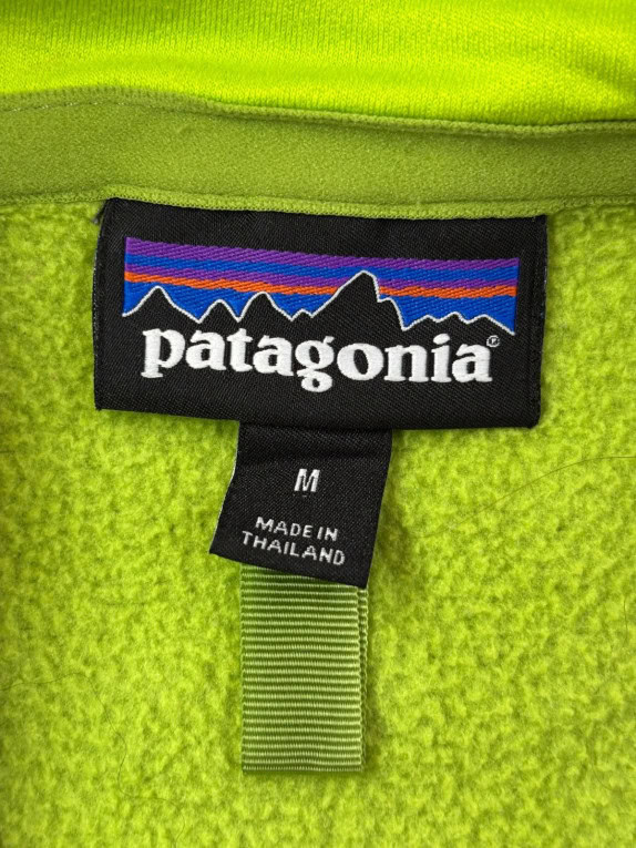 PATAGONIA FLEECE JACKET SPORTSWEAR GREEN WOMENS PRE OWNED M