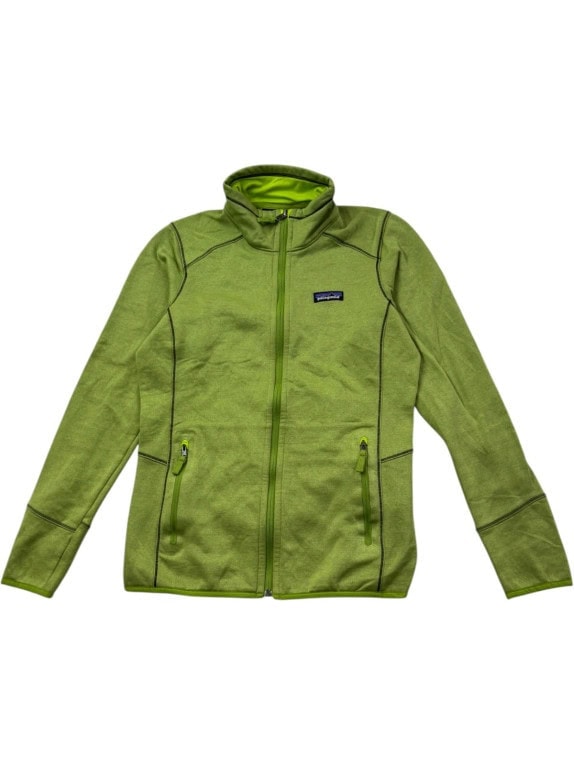 PATAGONIA FLEECE JACKET SPORTSWEAR GREEN WOMENS PRE OWNED M