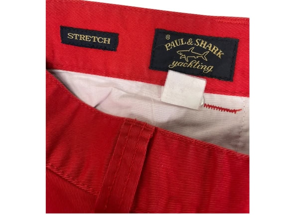 PAUL & SHARK Women's Red Stretch Chino Trousers
