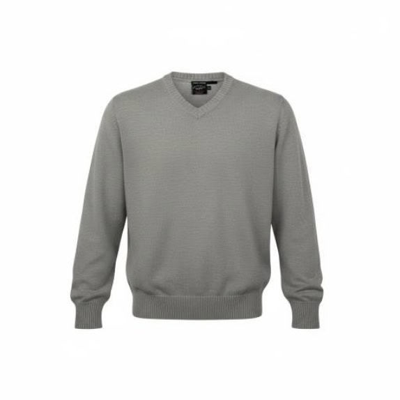 PAUL & SHARK MAGLIONE LAVORATO A MAGLIA CON SCOLLO A V GRIGIO/BEIGE (GREY/BEIGE) - M