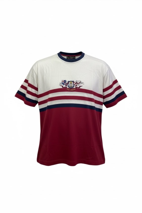 PAUL & SHARK T-SHIRT RINGER VINTAGE ΛΟΓΟΤΥΠΟ ΠΟΛΥΧΡΩΜΟ ΑΝΔΡΙΚΟ XL