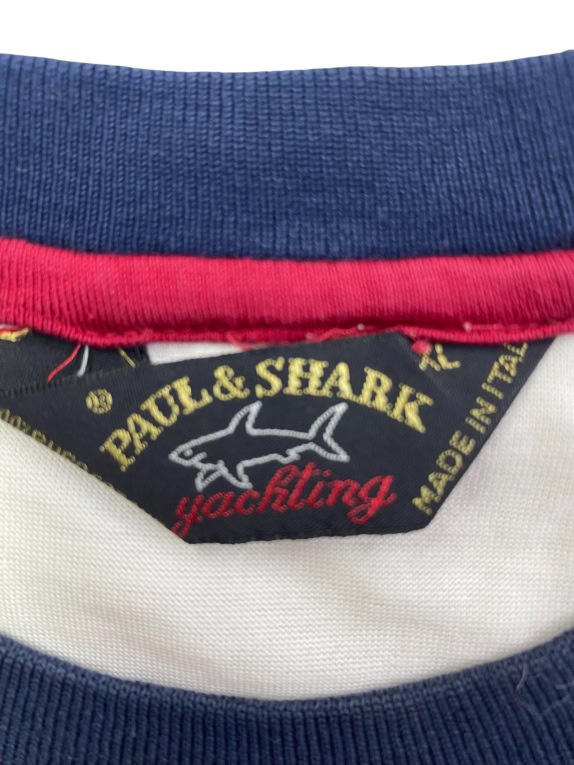 PAUL & SHARK T-SHIRT RINGER VINTAGE ΛΟΓΟΤΥΠΟ ΠΟΛΥΧΡΩΜΟ ΑΝΔΡΙΚΟ XL