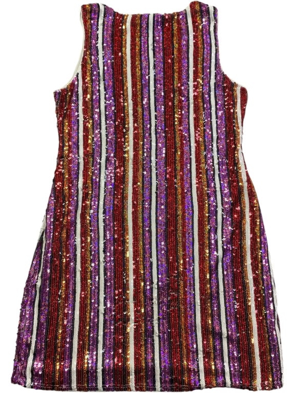 PHI PHI STAR SEQUINED DRESS MULTICOLOR WOMEN'S L/XL