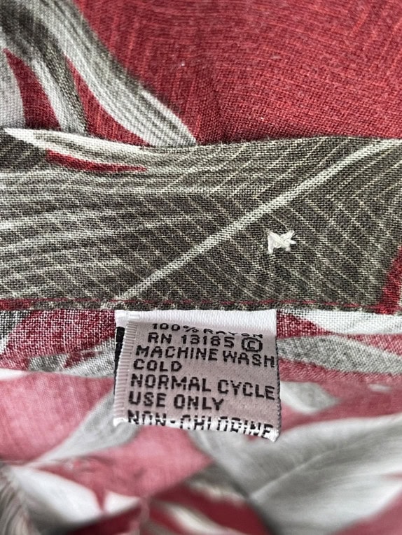 PIERRE CARDIN ΚΟΝΤΟΜΑΝΙΚΟ ΠΟΥΚΑΜΙΣΟ TROPICAL ΜΠΟΡΝΤΟ ΑΝΤΡΙΚΟ PRE OWNED XL