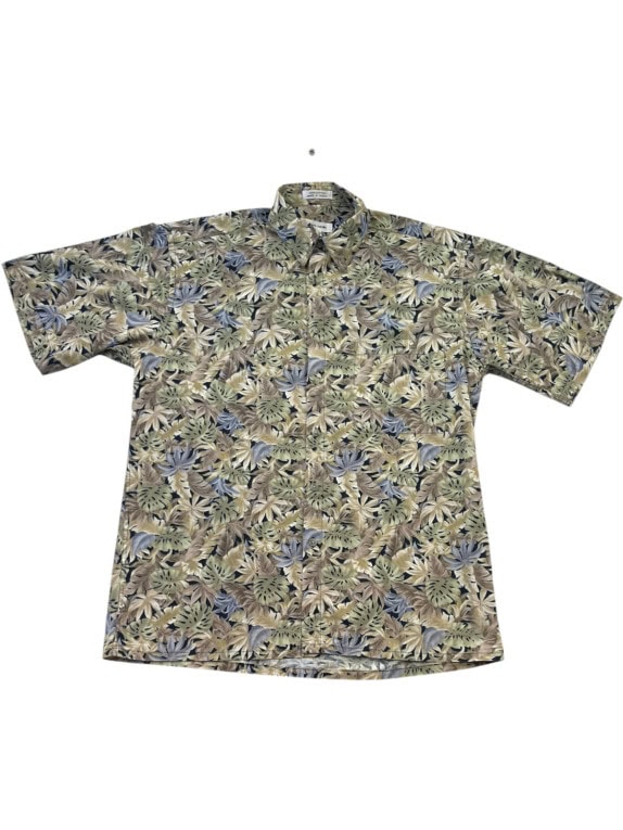 PIERRE CARDIN ΚΟΝΤΟΜΑΝΙΚΟ ΠΟΥΚΑΜΙΣΟ VINTAGE FLORAL ΜΠΕΖ ΑΝΤΡΙΚΟ PRE OWNED M