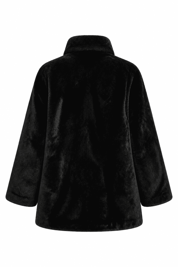 1980s PIERRE CARDIN COAT MINIMAL BLACK WOMEN PRE OWNED M