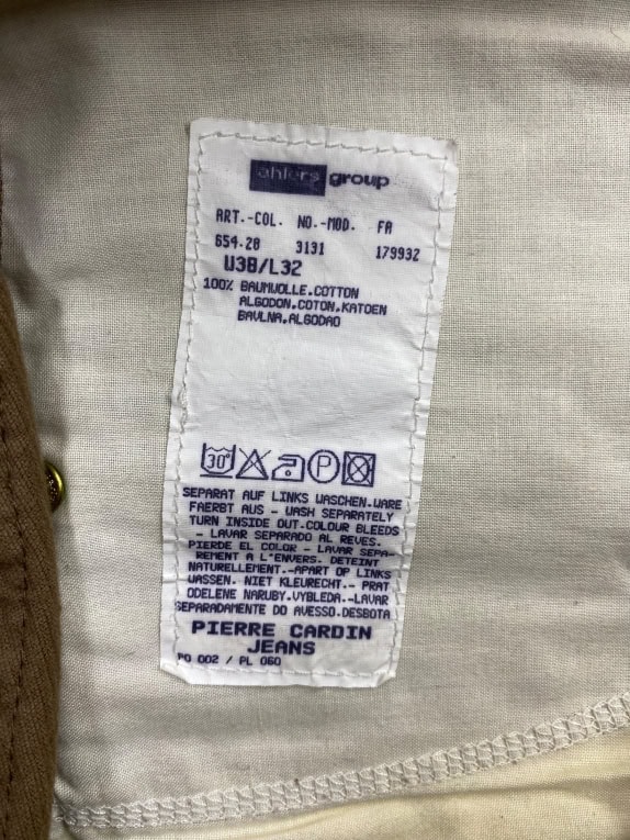 PIERRE CARDIN ΠΑΝΤΕΛΟΝΙ ΚΟΤΛΕ VINTAGE ΛΟΓΟΤΥΠΟ ΚΑΦΕ ΑΝΔΡΙΚΟ XL