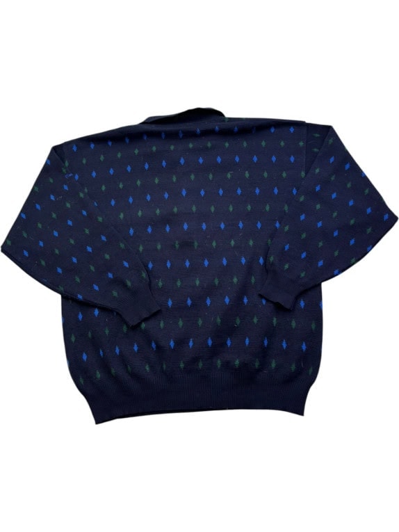PIERRE CARDIN ΠΛΕΚΤΟ ΠΟΛΟ VINTAGE NAVY ΑΝΤΡΙΚΟ PRE OWNED L