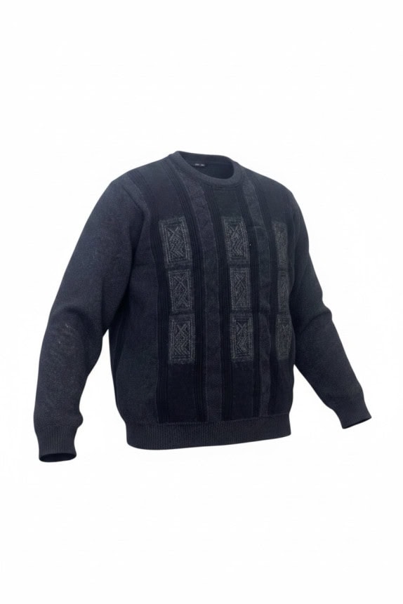 PIERRE CARDIN ΠΛΕΚΤΟ ΠΟΥΛΟΒΕΡ ΡΕΤΡΟ ΑΝΘΡΑΚΙ ΑΝΤΡΙΚΟ PRE OWNED M