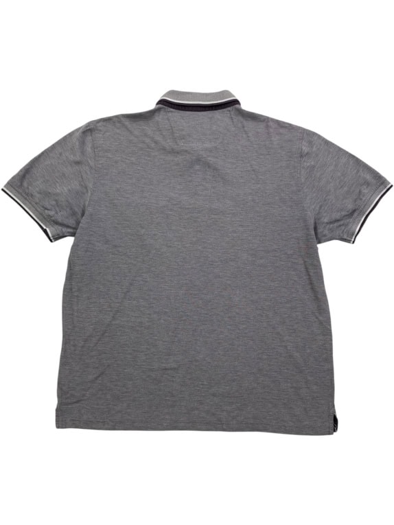 PIERRE CARDIN POLO IN COTONE PIMA GRIGIO DA UOMO L-XL