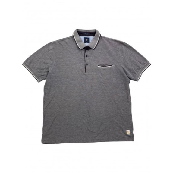 PIERRE CARDIN POLO IN COTONE PIMA GRIGIO DA UOMO L-XL