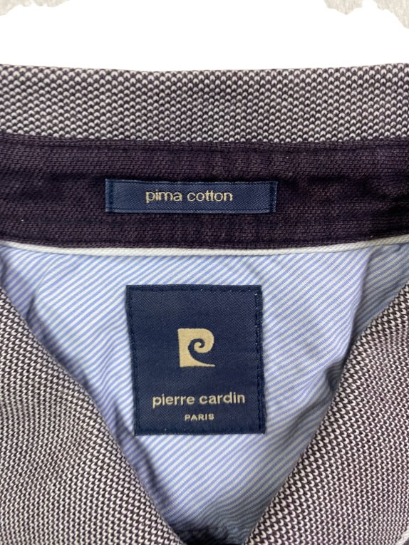 PIERRE CARDIN POLO IN COTONE PIMA GRIGIO DA UOMO L-XL