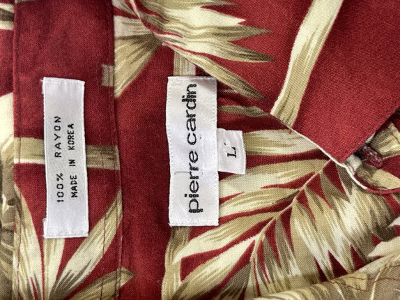 PIERRE CARDIN ΠΟΥΚΑΜΙΣΟ TROPICAL RED ΑΝΤΡΙΚΟ PRE OWNED L