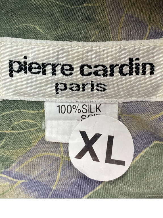 PIERRE CARDIN SHIRT VINTAGE GRAPHIC GREEN MEN PRE OWNED XL