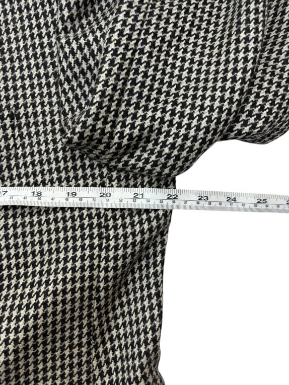 PIERRE CARDIN ΣΑΚΑΚΙ CLASSIC HOUNDSTOOTH ΜΑΥΡΟ ΛΕΥΚΟ ΑΝΤΡΙΚΟ PRE OWNED L