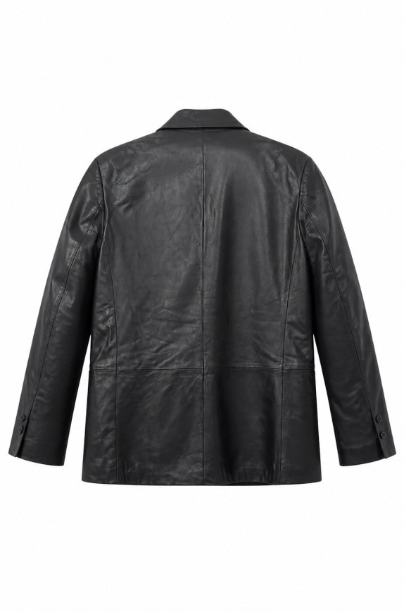 PIERRE CARDIN ΣΑΚΑΚΙ LEATHER BLACK ΑΝΤΡΙΚΟ PRE OWNED L
