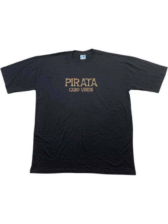 PLANETA MARINHO T-Shirt Vintage "Pirata Cabo Verde" Black Ανδρικό XL