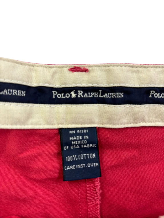 POLO BY RALPH LAUREN ANDREW PANT pantalone chino rosso da uomo XL usato