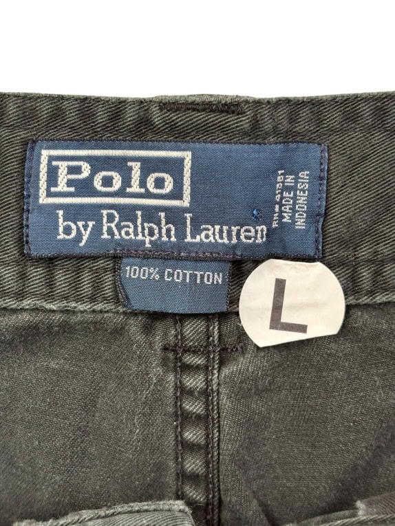 POLO BY RALPH LAUREN CARGO ΒΕΡΜΟΥΔΑ WORKWEAR ΞΕΒΑΜΜΕΝΟ ΜΑΥΡΟ ΑΝΤΡΙΚΟ PRE OWNED L
