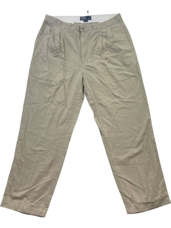 POLO BY RALPH LAUREN PANTALONI CHINO CLASSICO BEIGE UOMO PRE OWNED L