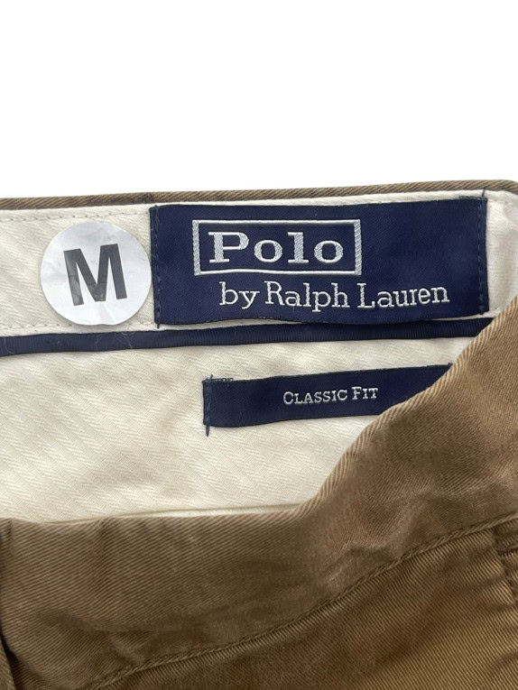 POLO BY RALPH LAUREN PANTALONI CHINO CLASSICI MARRONE UOMO PRE OWNED M
